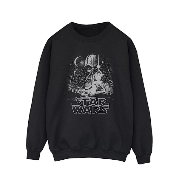 Star Wars Mens New Hope Poster Sweatshirt XL Svart Black XL