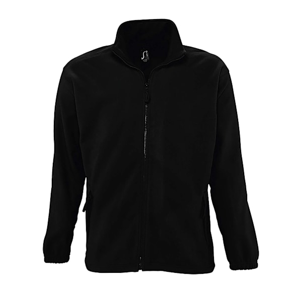 SOLS Herr North Full Zip Outdoor Fleece Jacka 4XL Svart Black 4XL