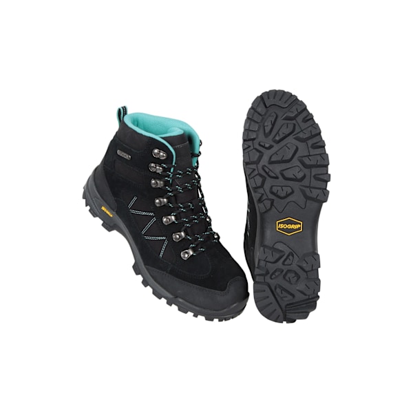 Mountain Warehouse Dam/Damer Storm Suede Vattentäta Vandringskängor Black 9 UK