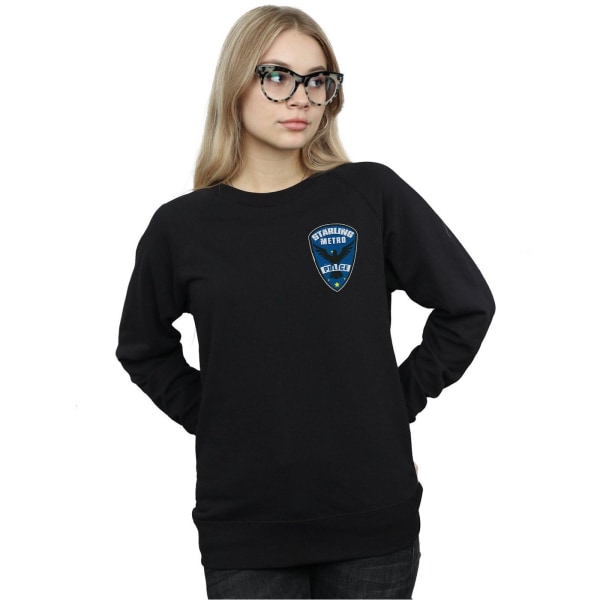 DC Comics Dam/Kvinnor Arrow Starling Metro Badge Sweatshirt S Black S