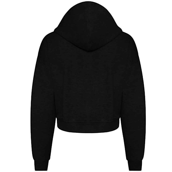 Awdis Croppad Hoodie för Dam/Kvinnor L Deep Black Deep Black L