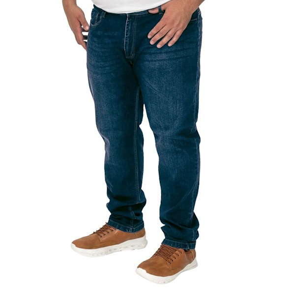Duke Herr D555 Daniel Tapered Leg Kingsize Jeans 52S Blåsvart Blue Black 52S