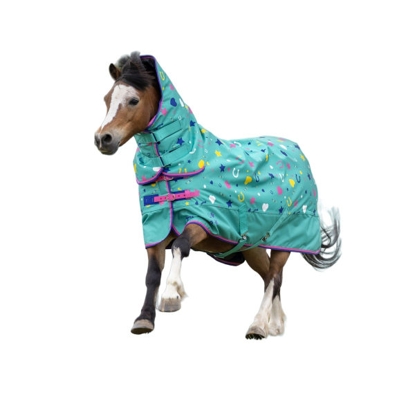 Tikaboo Sunny Shetland Standard-Neck Horse Turnout Rug 4´ 3 Tu Turquoise 4´ 3