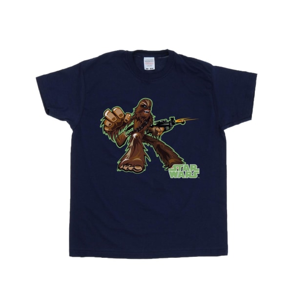 Star Wars Boys Chewbacca Character T-shirt 5-6 Years Deep Navy Deep Navy 5-6 Years