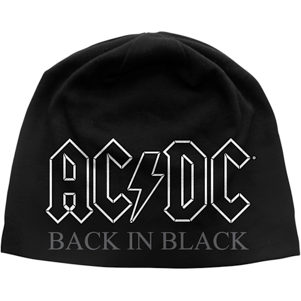 AC/DC Unisex Vuxen Back In Black Mössa One Size Svart/Vit Black/White One Size
