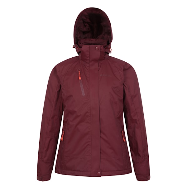 Mountain Warehouse Womens/Ladies Bracken Extreme 3 i 1 Vattentät Jacka 14 UK Burgundy Burgundy 14 UK