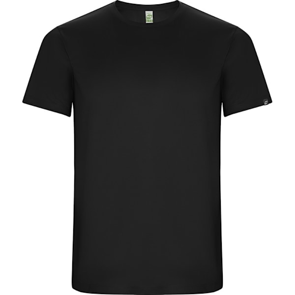 Roly herr Imola kortärmad sport T-shirt S enfärgad svart Solid Black S