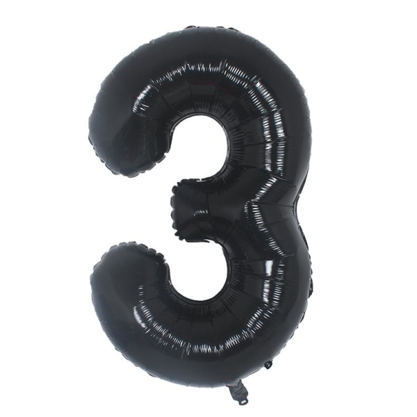 Realmax 3 Folieballong One Size Svart Black One Size