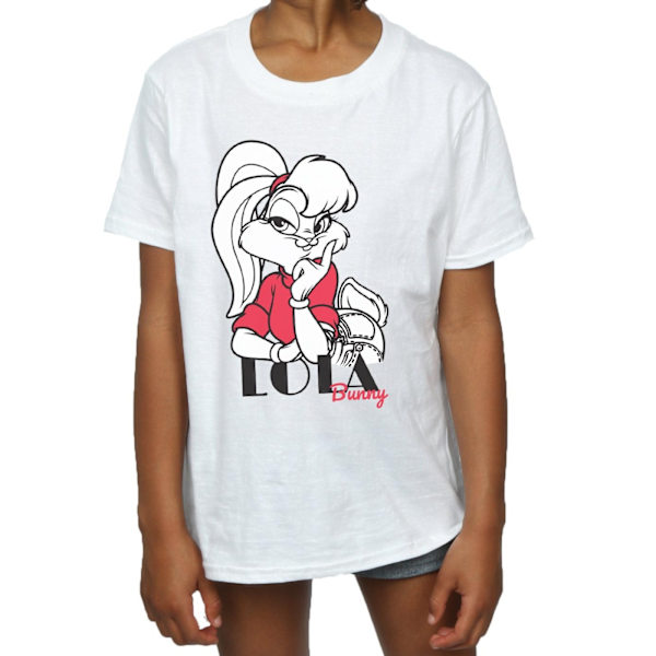 Looney Tunes Girls Lola Bunny Bomull T-shirt 7-8 år Vit White 7-8 Years