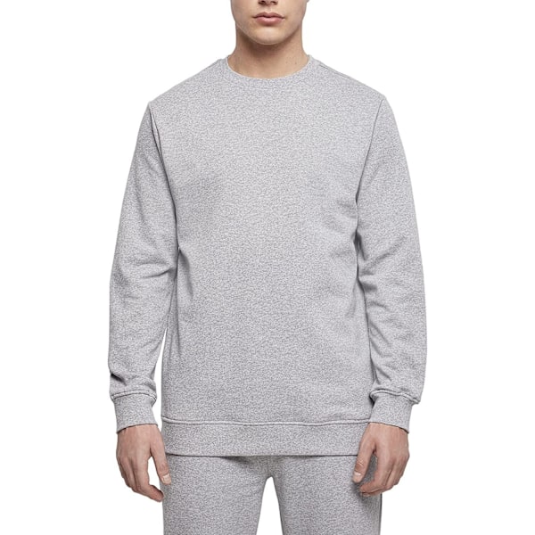 Bygg ditt varumärke Herr Basic Crew Neck Sweatshirt 4XL Heather Grå Heather Grey 4XL