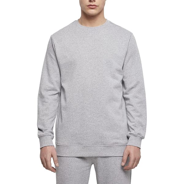Bygg ditt varumärke Herr Basic Crew Neck Sweatshirt XXL Heather Grå Heather Grey XXL