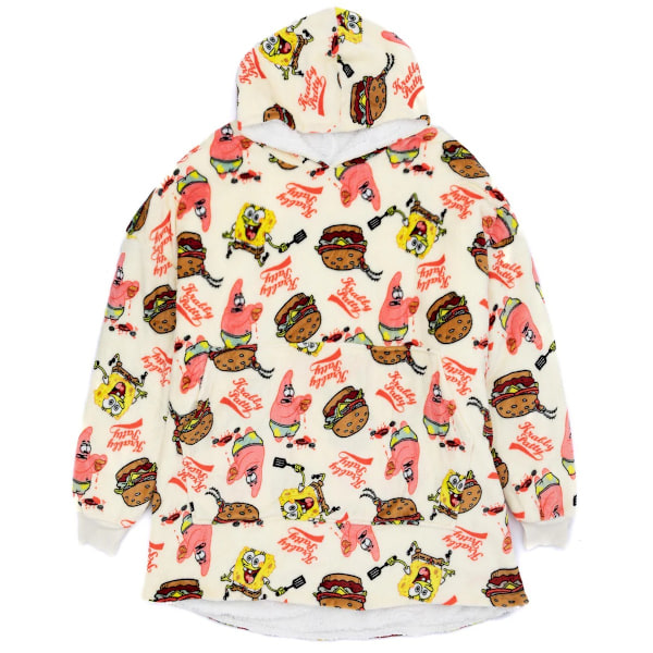 SpongeBob SquarePants Unisex Oversized Hoodiefilt En Cream One Size
