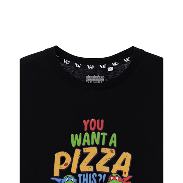 Teenage Mutant Ninja Turtles Herr T-shirt Du Vill Ha En Pizza Detta Black XL