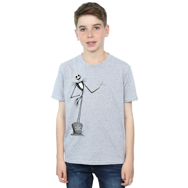 Disney Boys Nightmare Before Christmas Jack Pose T-Shirt 5-6 år Sports Grey 5-6 Years