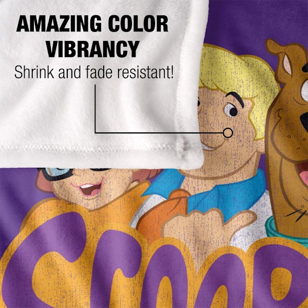 Scooby Doo Gruppbild Filt One Size Flerfärgad Multicoloured One Size