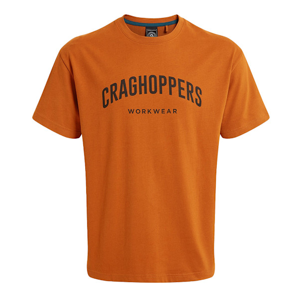 Craghoppers Batley Work T-shirt L Potters Clay för män Potters Clay L