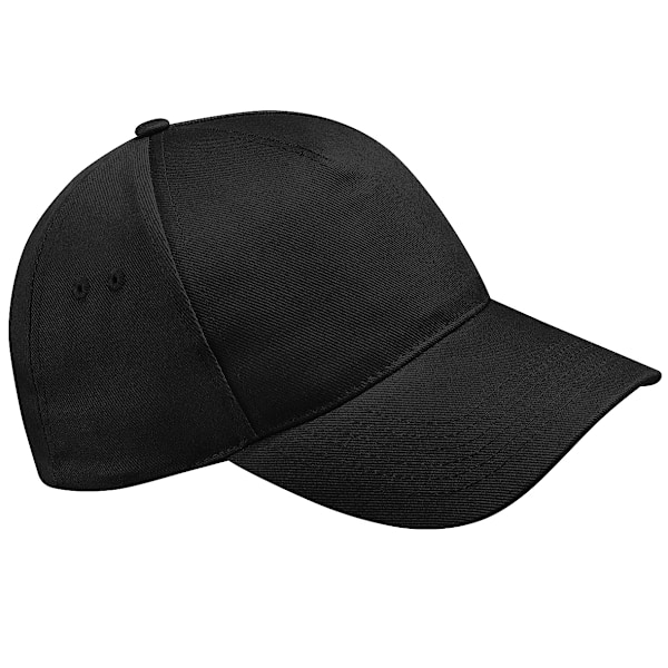 Beechfield Unisex Ultimate 5 Panel Baseball Cap (2-pack) One Black One Size