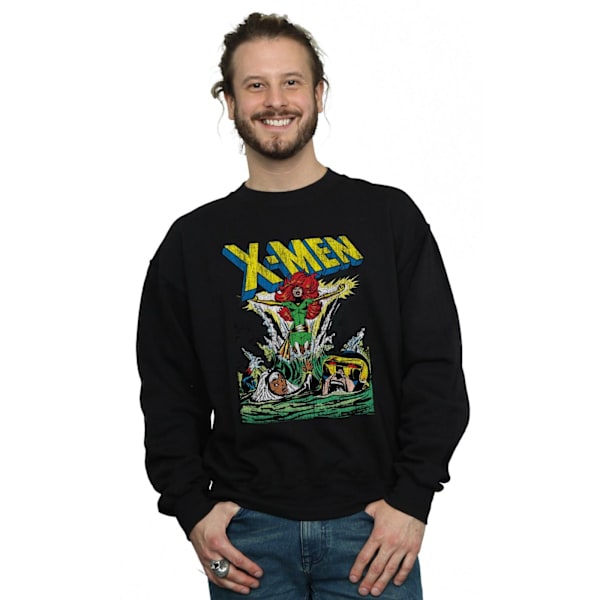 Marvel Mens X-Men Enter The Phoenix Sweatshirt S Svart Black S