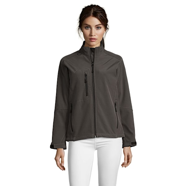SOLS Dam/Kvinnor Roxy Soft Shell Jacka (Andningsbar, Vindtät Och Vattenavvisande) Charcoal XL