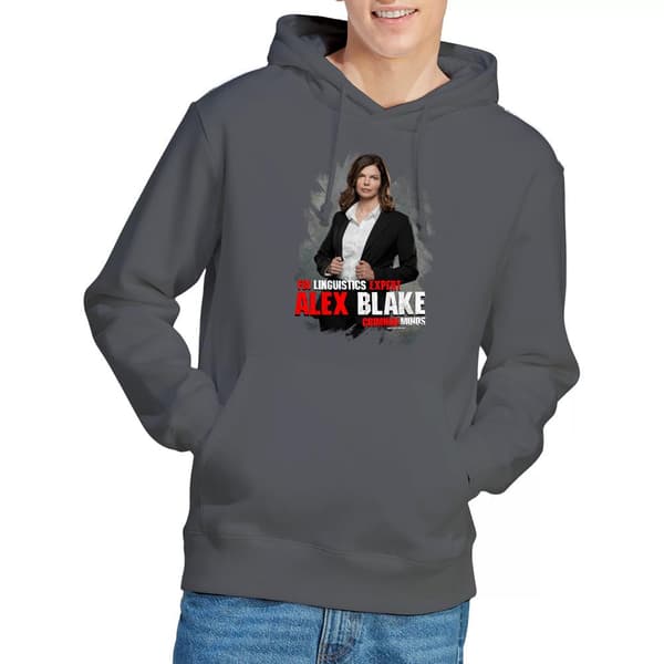 Criminal Minds Herr Alex Blake Hoodie S Kolgrå Charcoal S