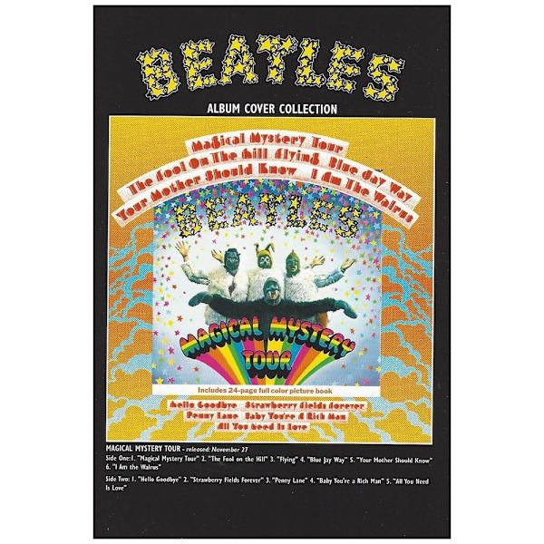 The Beatles Magical Mystery Tour Postcard En Storlek Svart/Flerfärgad Black/Multicoloured One Size