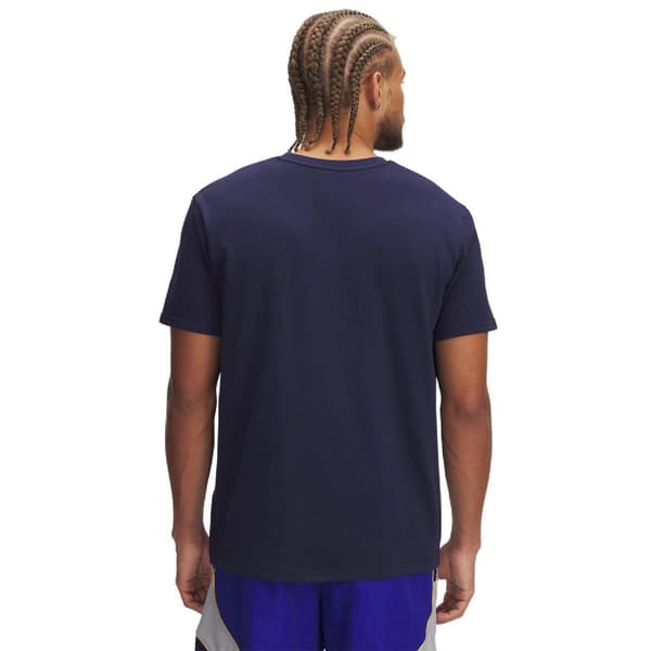 Under Armour Herr Logotyp Tung Lös T-shirt M Blå Blue M