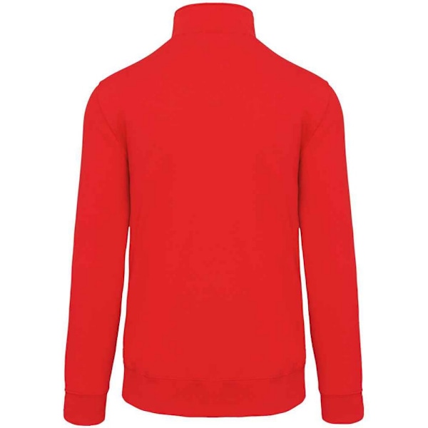 Kariban Herr Zip Neck Sweatshirt XXL Röd Red XXL