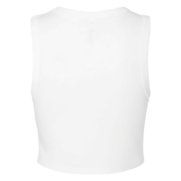 Bella + Canvas Dam Muscle Micro-Rib Croppade Väst Topp Solid White XL