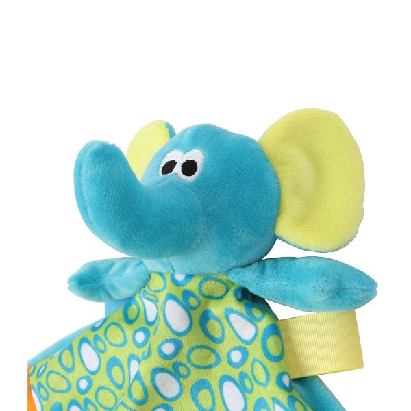 Mumbles Baby Elephant Täcken med Rattle One Size Multicol Multicoloured One Size