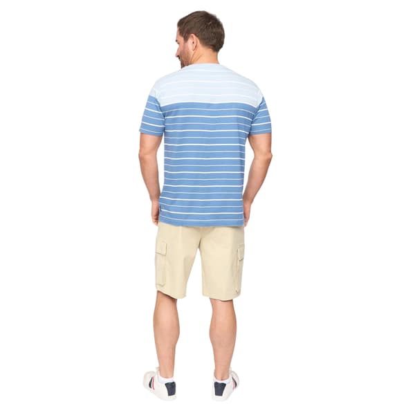 Bewley & Ritch Herr Blaydon Kortärmad Vardags T-shirt XL B Blue Stripe XL