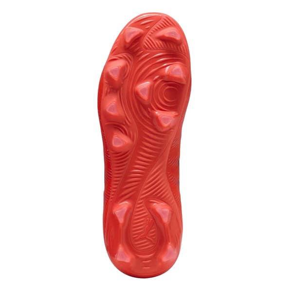 Puma Barn/Kids Future 9 Pro Fotbollsskor för fast underlag 5 UK Red/Silver 5 UK