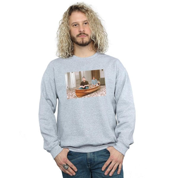 Friends Mens Boat Photo Sweatshirt 4XL Sports Grey Sports Grey 4XL