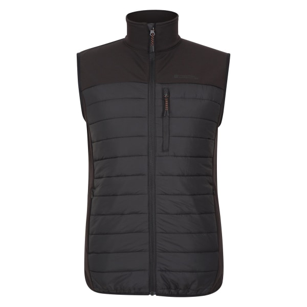 Mountain Warehouse Mens Turbine II Hybrid Padded Gilet XXS Blac Black XXS