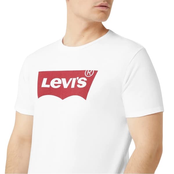 Levis Herr Batwing Logotyp T-Shirt S Vit/Röd White/Red S