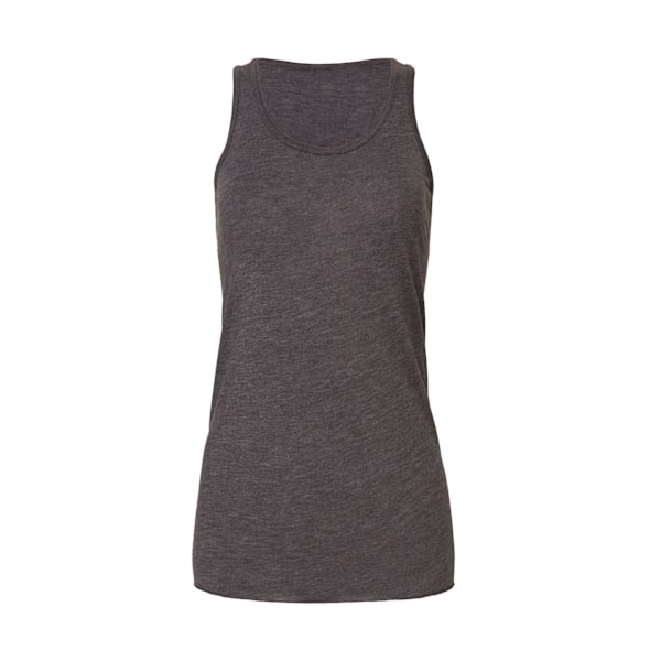 Bella + Canvas Dam/Kvinnor Racerback Flowy Tank Top M Mörk Grå Dark Grey Heather M