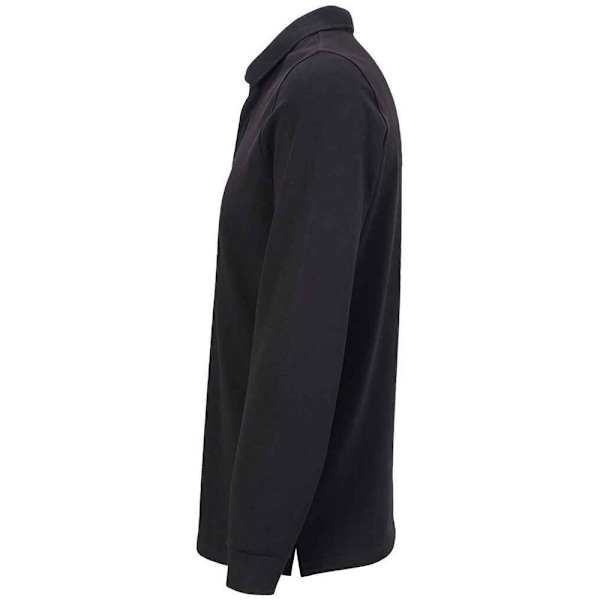 NEOBLU Owen Pikétröja med Lång Ärm för Män 4XL Deep Black Deep Black 4XL