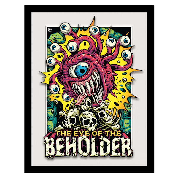 Dungeons & Dragons Eye Of The Beholder Tryck 40cm x 30cm Flerfärgad Multicoloured 40cm x 30cm