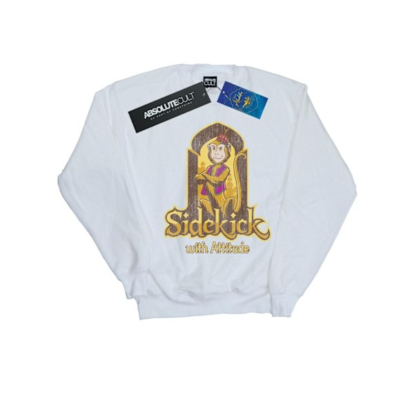 Disney Herr Aladdin Film Abu Sidekick Med Attityd Sweatshirt White L