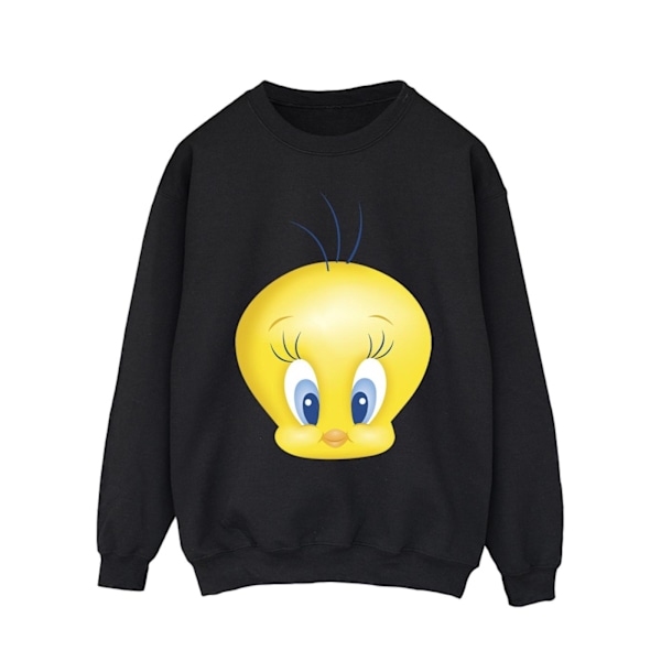 Looney Tunes Tweety Face Sweatshirt för män, M, svart Black M