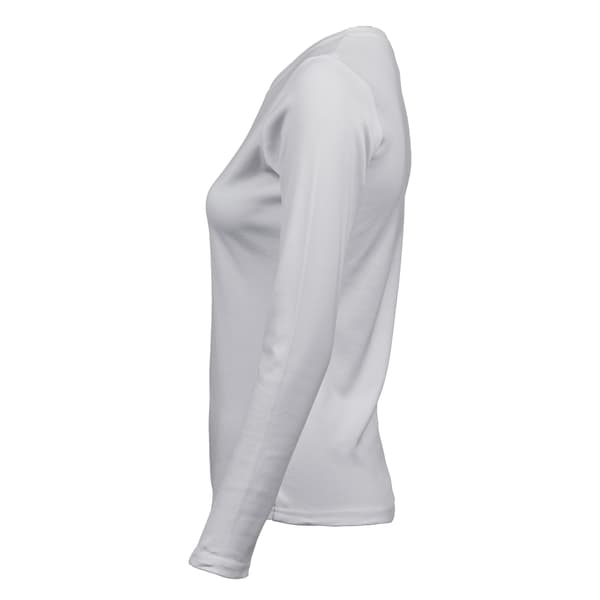 Tee Jays Dam/Damer Interlock Långärmad T-shirt M Vit White M