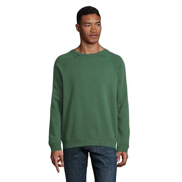 SOLS Unisex Vuxen Space Ekologisk Raglan Sweatshirt S Flaska Grön Bottle Green S