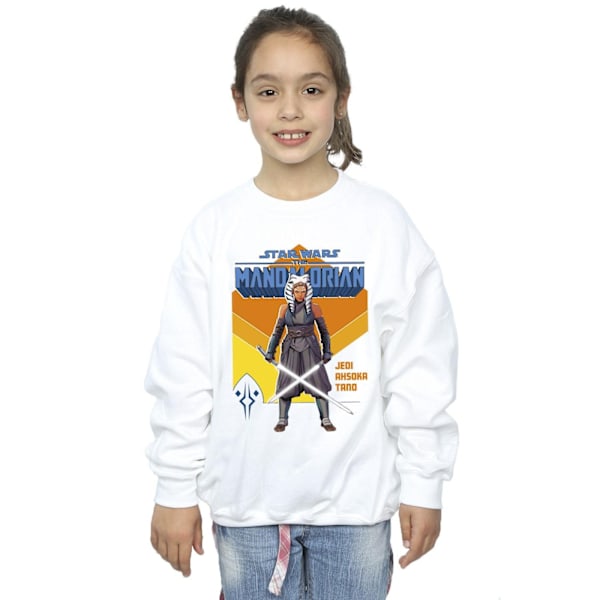 Star Wars Girls The Mandalorian Jedi Ahsoka Tano Sweatshirt 3-4 White 3-4 Years