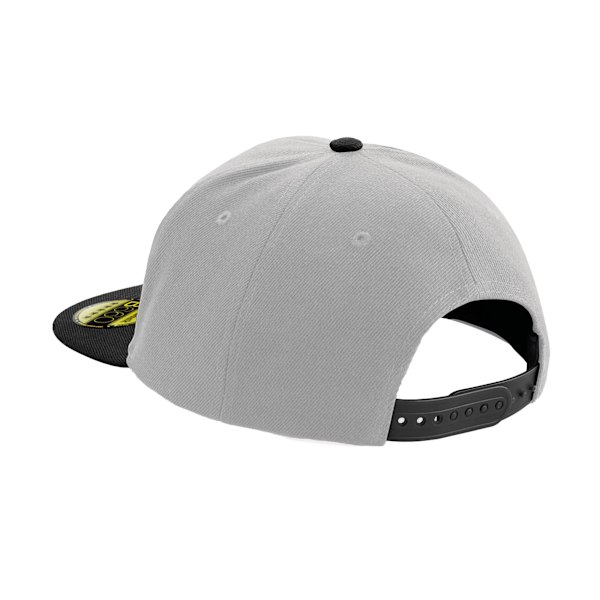 Beechfield Unisex Vuxen Original Flat Peak Snapback Cap En Storlek Grå/Svart Grey/Black One Size