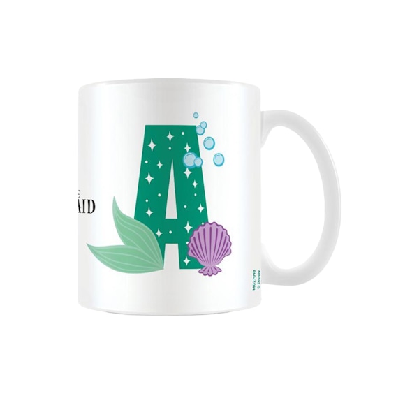 Den lilla sjöjungfrun A Alphabet Mug One Size Vit/Grön White/Green One Size