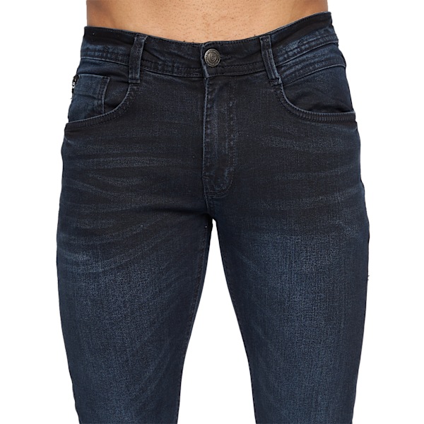 Duck And Cover Maylead Slim Jeans 38L Blå Svart Blue Black 38L