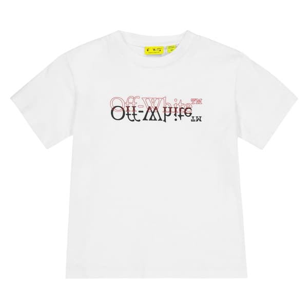 Off White Barn/Barn Lagerlogotyp T-shirt i bomull 10 år Vit White 10 Years