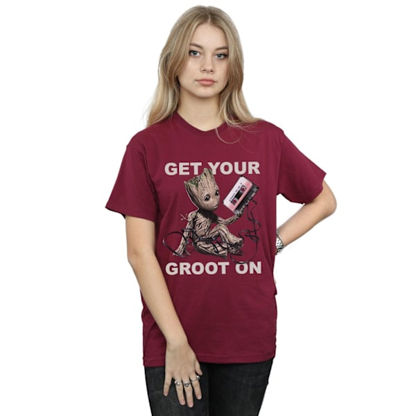 Marvel Dam/Damer Guardians Of The Galaxy Get Your Groot On Burgundy L