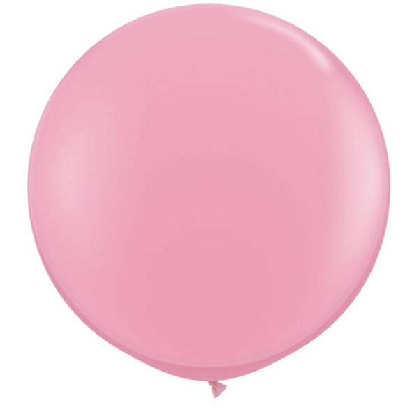 Qualatex 5 tum enkla latexpartyballonger (förpackning om 100) (48 färger) Pink One Size