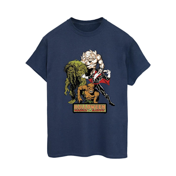 Marvel Dam/Damer Halloween Monsters Bomull Boyfriend T-Shir Navy Blue S