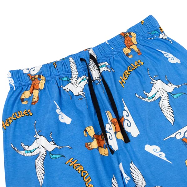 Hercules Pyjamas för män, kortärmad, lång, XL, svart/blå Black/Blue XL